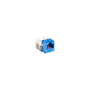 Black Box Cat6a Keystone Jack - Unshielded, Rj45, Blue, 25-pack, Gsa, Taa (C6AJA70BLR225PAK)