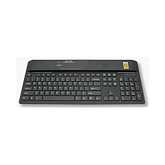Key Source International 104 Usb Kb W/bio, Cleaning Btn (1700SXFFFB)