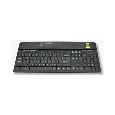 Key Source International 104 Usb Kb W/bio, Cleaning Btn (1700SXFFFB)