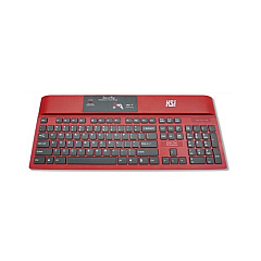 Key Source International Red 104 Usb Kb W/cleaning Button (1700SXRED)