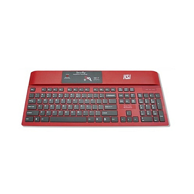 Key Source International Red 104 Usb Kb W/cleaning Button (1700SXRED)