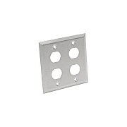 Tripp Lite Rj45 Bulkhead Wall Plate 4 Cutout Metal (N206FP04IND)