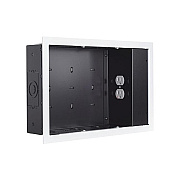 Chief Manufacturing In-wall Small Wht - W/ Surgex 1 Outlet (PAC525FWP2)