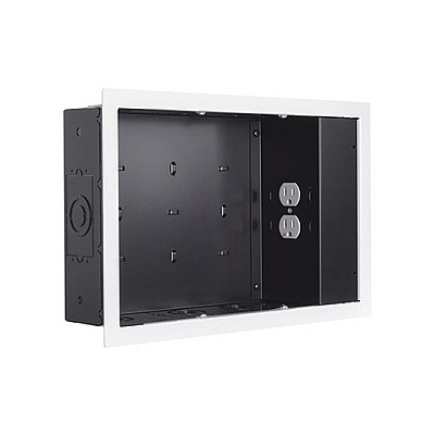 Chief Manufacturing In-wall Small Wht - W/ Surgex 1 Outlet (PAC525FWP2)