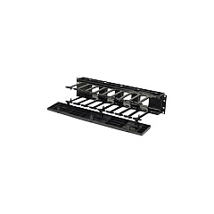 Leviton Horizontal Cble Mgr Sngl Sided Cvr 2ru B (SHMC2RU)