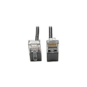 Tripp Lite Cat6 Snagless Right-angle Slim Black 2ft (N201SR2BK)