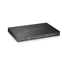 Zyxel Gs1920-48hpv2 - Hybrid Nebulaflex 44 Port Gbe L2 Advanced Web Managed 802.3at Poe+ Switch + 4 Gbe Combo Gbe/sfp + 2 Gbe Sfp (50 Total Ports) 375w Powe (GS192048HPV2)