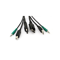 Smartavi 6 Ft Kvm Usb Displayport Cable With Audi (CCDPMMKVM06)