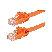 Monoprice Cat5e Patch Cable_ 6-inch Orange (11210)
