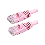 Monoprice Flexboot Cat5e 24awg Cable_ 10ft Pink (11240)