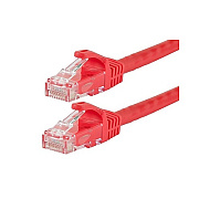 Monoprice Flexboot Cat6 24awg Cable_ 25ft Red (11296)