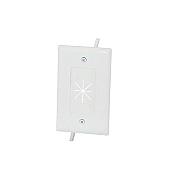 Monoprice Cbl Plate, Flex Open_1-gang_ White (12584)