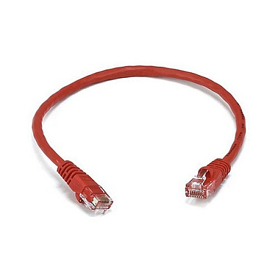 Monoprice Cat5e 24awg Utp Patch Cable_ 1ft Red (2128)