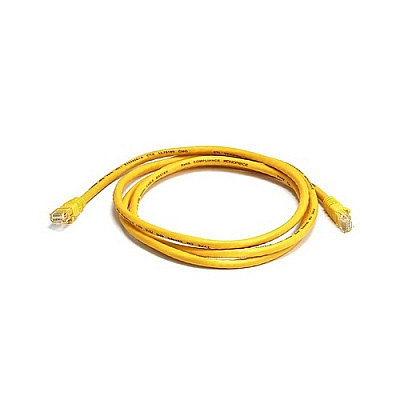 Monoprice Cat5e 24awg Utp Patch Cable_ 5ft Yellow (3383)