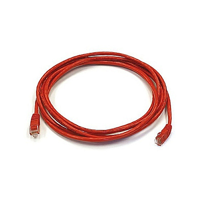 Monoprice Cat5e 24awg Cable_ 10ft Red (3390)