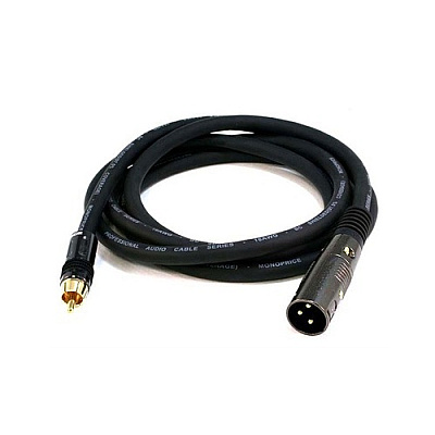 Monoprice Xlr Male To Rca Male Cable 6ft (4777)
