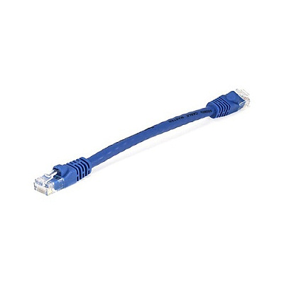 Monoprice Cat5e Patch Cable_ 6-inch Blue (4975)