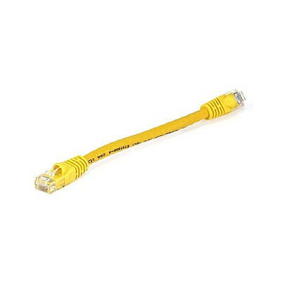 Monoprice Cat5e Patch Cable_ 6-inch Yellow (4983)