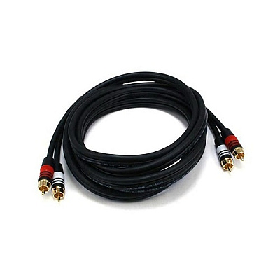 Monoprice Rca Plug/2 Rca Plug M/m 22awg Cable-10ft (5347)