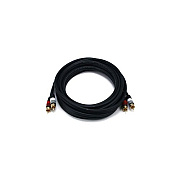 Monoprice Rca Plug/2 Rca Plug M/m Cable -black15ft (5348)