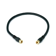 Monoprice Rg6 Coax Cable W F Type 1.5ft - Black (5359)