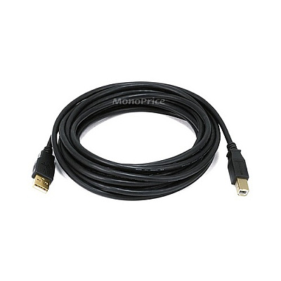 Monoprice Usb 2 A M/b M 28/24awg Cable 15ft (5440)