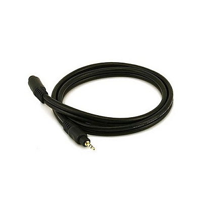 Monoprice Stereo M To Stereo F Ext Cbe 3ft - Black (5586)