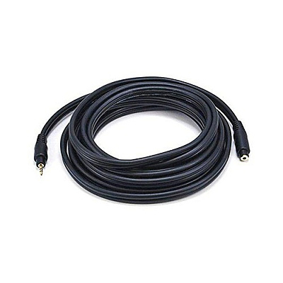 Monoprice Stereo M To Stereo F Ext Cable 15ft-blk (5589)