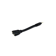 Monoprice Stereo M To (2) Stereo F 7in - Black (5614)