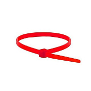 Monoprice Cable Tie 4 Inch 18lbs_ 100pcs/pk - Red (5758)