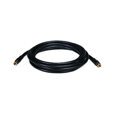 Monoprice Rg6 75ohm_coax W F Type10ft - Black (6313)