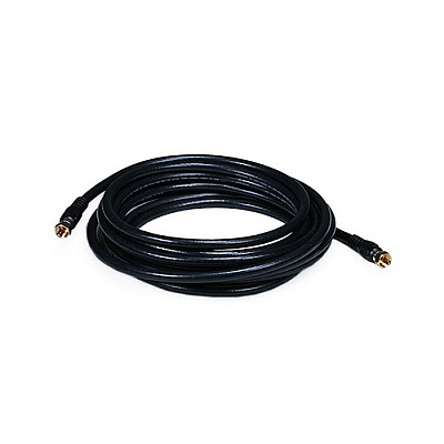 Monoprice Rg6 75ohm_coax W F Type 15ft - Black (6314)