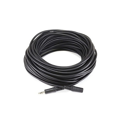 Monoprice Stereo Plug M/f Cable - Black 75ft (652)