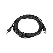 Monoprice Rca Plug/plug M/m Cable - Black 12ft (654)