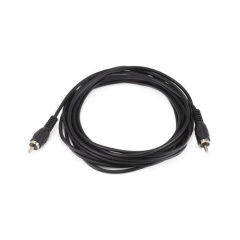 Monoprice Rca Plug/plug M/m Cable - Black 12ft (654)