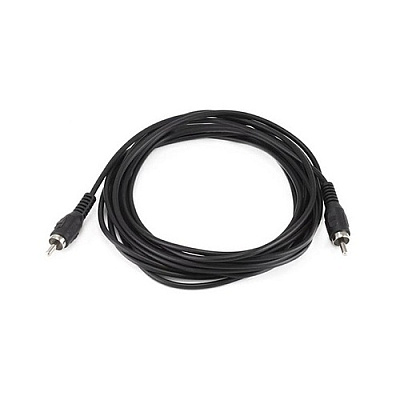 Monoprice Rca Plug/plug M/m Cable - Black 12ft (654)