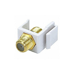Monoprice Keystone Jack - Modular F Type (white) (6542)