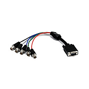 Monoprice Hd15 M/bnc F X 5 - 1ft (black) (6628)