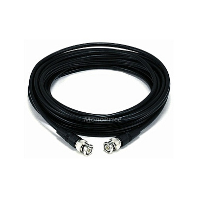 Monoprice Rg/58 Au 48% Braid - Black 25ft (6921)