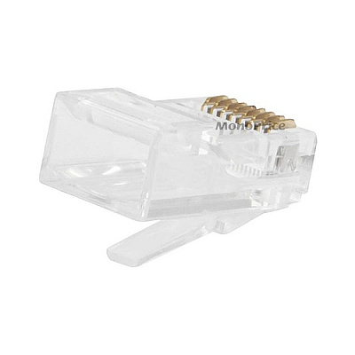 Monoprice Rj-45 Plugs - 100 Pk Solid Cable (7245)