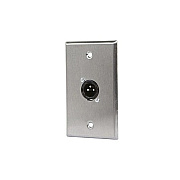 Monoprice Xlr Male 3 Pin One Port Wall Plate (7397)