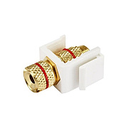 Monoprice Keystone Jack - Banana Jack - Ivory (8436)