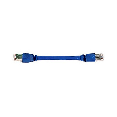 Monoprice Cat6a 24awg Stp Cable_ 6-inch Blue (8600)