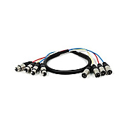 Monoprice Channel4 Xlr M To Xlr F Snake Cable 3ft (8764)