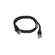 Monoprice Cat5e Flat Patch Cable_ 3ft Black (9547)