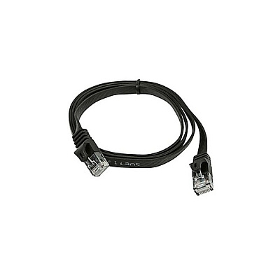 Monoprice Cat5e Flat Patch Cable_ 3ft Black (9547)