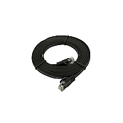 Monoprice Cat5e Flat Patch Cable_ 10ft Black (9550)
