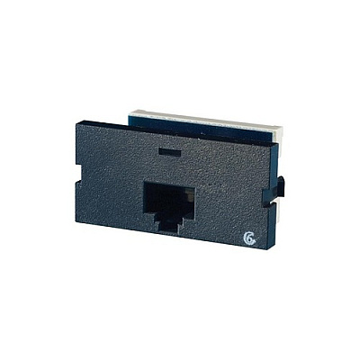 Leviton Sii,clrty6,t568a/b 1port,blk (S2160000)