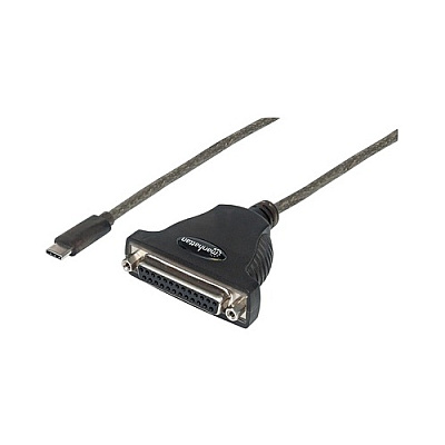 Manhattan - Strategic Manhattan 3 Ft Usb-c To Db25 Converter (152518)