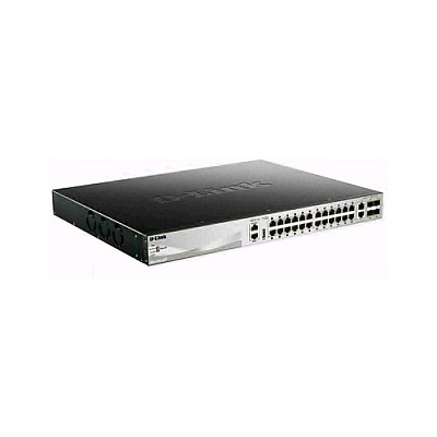 D-Link 24 X 10/100/1000base-t Poe Ports 2 X 10gbase-t And 4 X 10g Sfp+ Ports Poe Stackable (DGS313030PS)